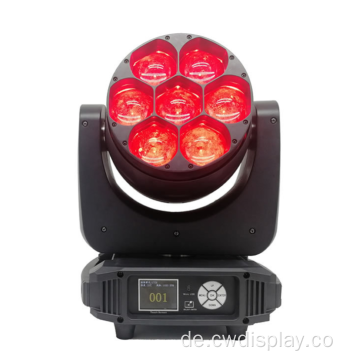 7pcs 40W LED Moving Head Bühnenbühne Wash Light